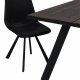ROWICO Aubum spisebordsstol - sort PU lder m. metalben