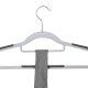 SONGMICS CRP20G50 t�jb�jler, skridsikre, s�lv 360� drejekrog - lysegr� og m�rkegr� plastik (s�t med 50)