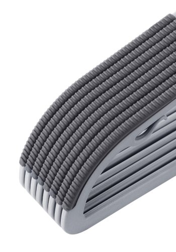 SONGMICS CRP20G50 t�jb�jler, skridsikre, s�lv 360� drejekrog - lysegr� og m�rkegr� plastik (s�t med 50)