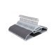 SONGMICS CRP41G-50 t�jb�jle, m. U-formet �bning, 360� drejelig krog, skridsikker - metal og lysegr�/m�rkegr� plastik (s�t med 50)