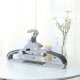 SONGMICS CRP41G-50 t�jb�jle, m. U-formet �bning, 360� drejelig krog, skridsikker - metal og lysegr�/m�rkegr� plastik (s�t med 50)