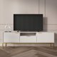 KOCOT Austin TV-Schrank 135 Wei & Gold