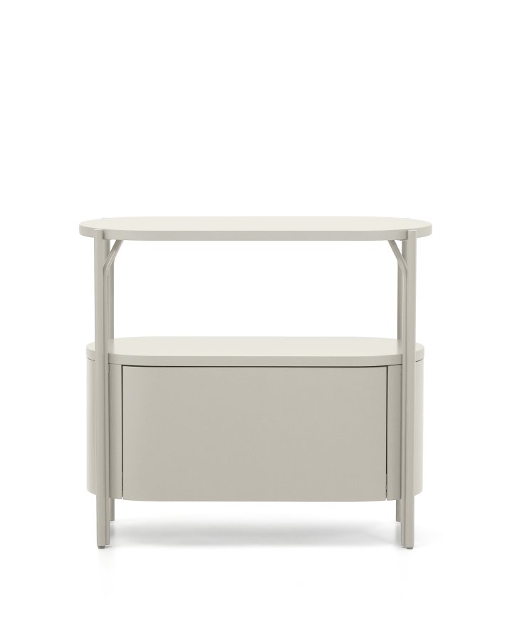 KAVE HOME Arely badev�relsesvaskeskab, m. 1 skuffe - hvid MDF og st�l (90x40)