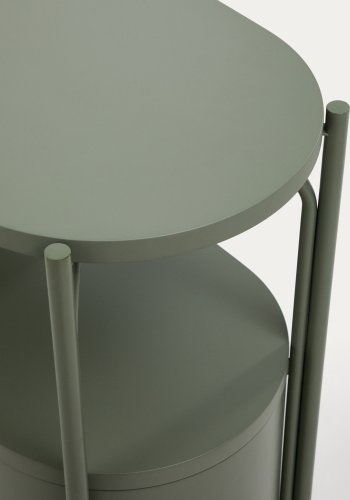 KAVE HOME Arely badev�relsesvaskeskab, m. 1 skuffe - gr�n MDF og st�l (90x40)