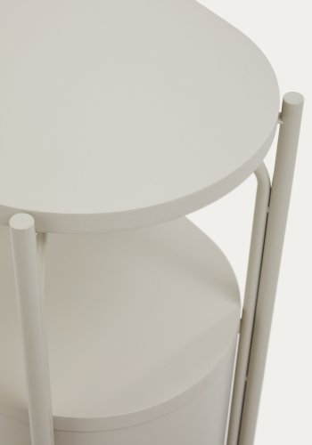 KAVE HOME Arely badev�relsesvaskeskab, m. 1 skuffe - hvid MDF og st�l (60x40)