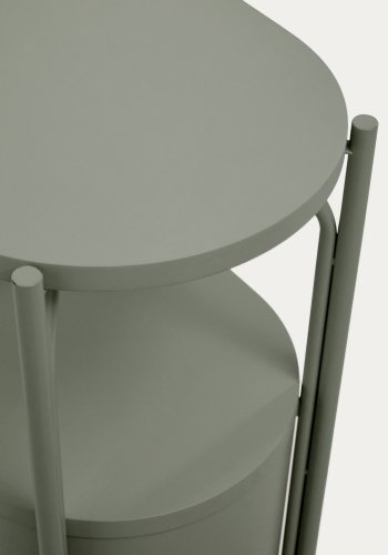 KAVE HOME Arely badev�relsesvaskeskab, m. 1 skuffe - gr�n MDF og st�l (60x40)