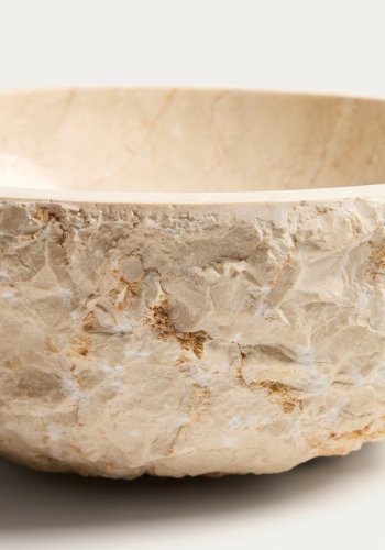KAVE HOME Orvane h�ndvask, rund - beige marmor (�40)