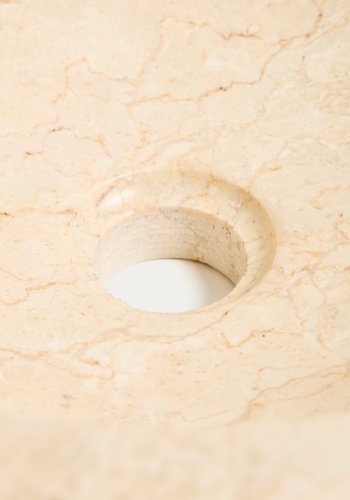 KAVE HOME Orvane h�ndvask, rund - beige marmor (�40)