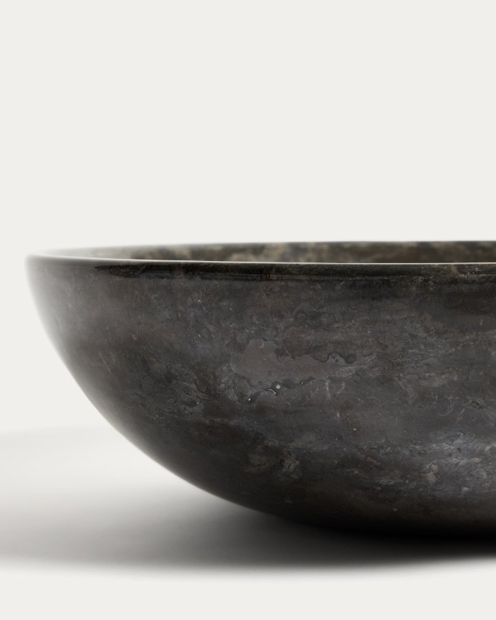 KAVE HOME Darnen bordplade h�ndvask, rund - gr� marmor (�40)