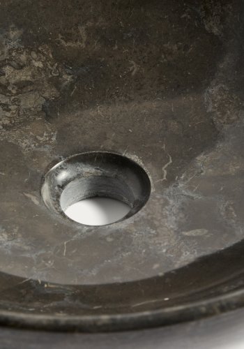 KAVE HOME Darnen bordplade h�ndvask, rund - gr� marmor (�40)