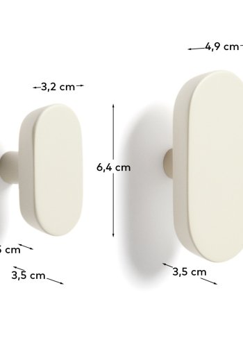 KAVE HOME Arely knager - beige b�getr� (s�t med 2)