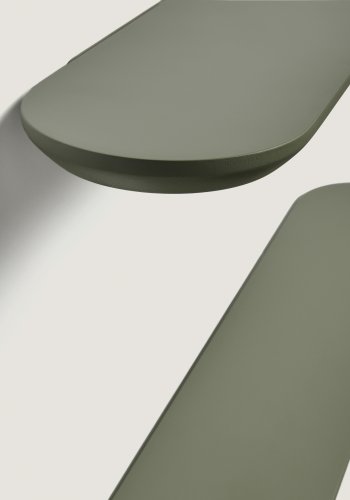 KAVE HOME Arely hylder - gr�n MDF (35cm/55cm) (s�t med 2)