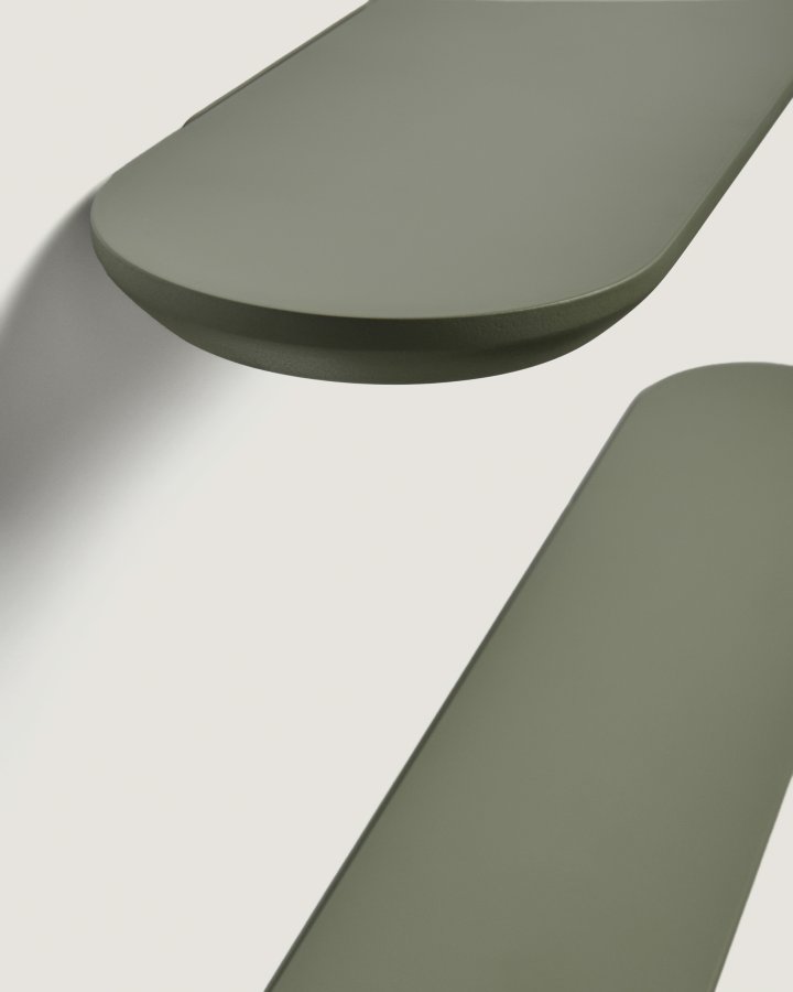 KAVE HOME Arely hylder - gr�n MDF (35cm/55cm) (s�t med 2)