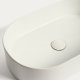 KAVE HOME Ovara bordvask, oval - hvid glaseret keramik (50x31)
