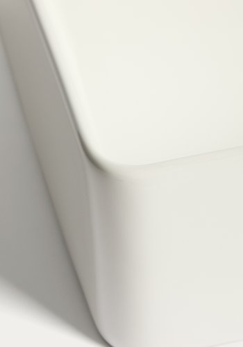 KAVE HOME Ovara bordvask, kvadratisk - hvid glaseret keramik (36,5x36,5)