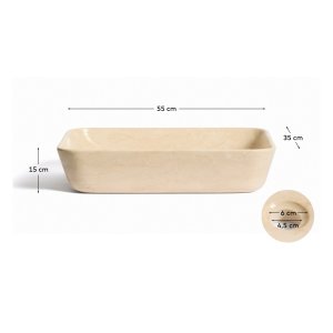 KAVE HOME Darnen bordplade h�ndvask, rektangul�r - beige marmor (55x35)