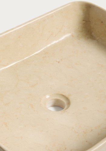 KAVE HOME Darnen bordplade h�ndvask, rektangul�r - beige marmor (55x35)
