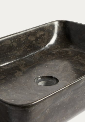 KAVE HOME Darnen bordplade h�ndvask, rektangul�r - gr� marmor (55x35)