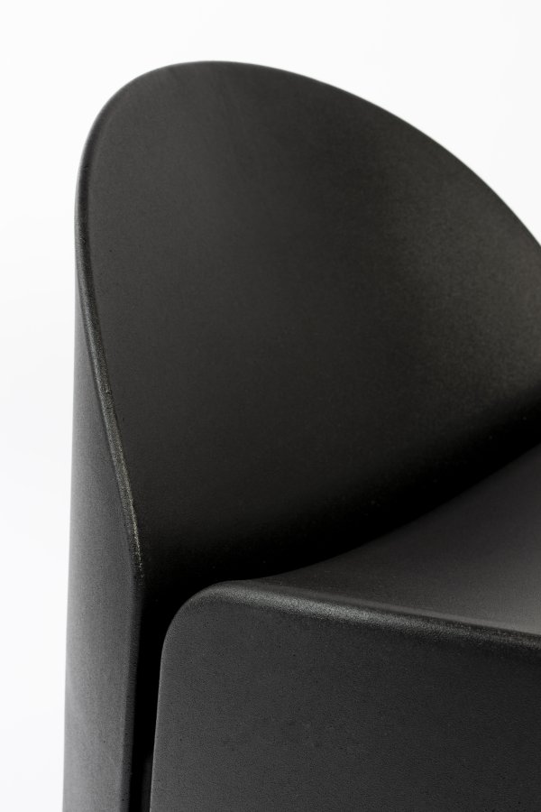 ZUIVER Bloom utendrs loungestol - svart resirkulert exopixel