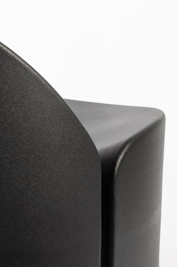 ZUIVER Bloom utendrs loungestol - svart resirkulert exopixel