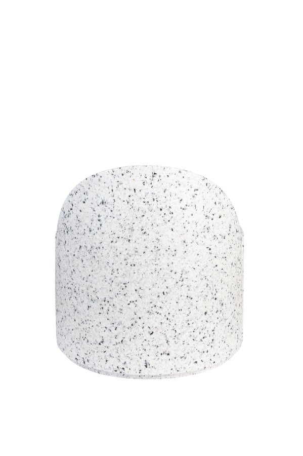 ZUIVER Bloom utendrs loungestol - hvit terrazzo resirkulert exopixel