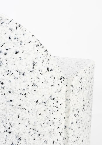 ZUIVER Bloom utendrs loungestol - hvit terrazzo resirkulert exopixel