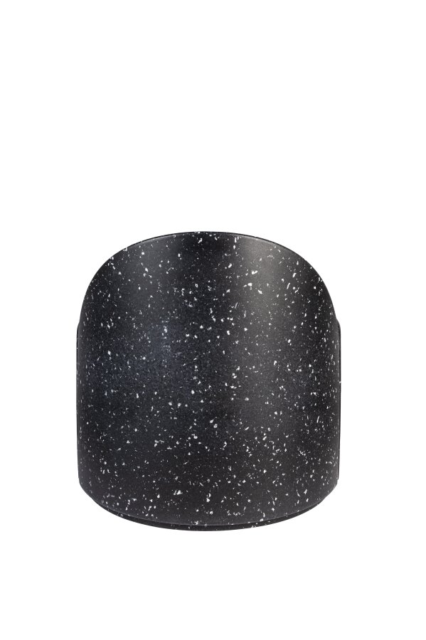 ZUIVER Bloom utendrs loungestol - svart granitt-look resirkulert exopixel