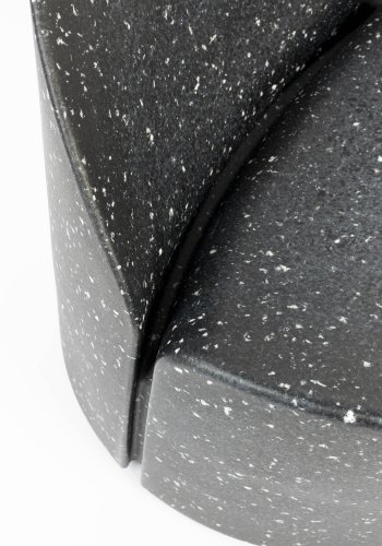 ZUIVER Bloom utendrs loungestol - svart granitt-look resirkulert exopixel