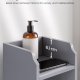 VASAGLE Slankt badev�relsesgulvskab med d�r og hylder, fritst�ende badev�relsesopbevaringsenhed, smalt badev�relsesskab med toiletpapiropbevaring, justerbare hylder, duegr� BBC310P36