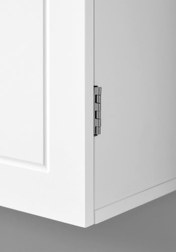 VASAGLE BBC320W01 badev�relsesv�gskab, m. 2 l�ger og 2 hylder - mat hvid MDF