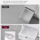 Fritst�ende gulvopbevaringsm�bel med justerbar hylde, badev�relsesskab med 3 skuffer, til hjemmet, hvid