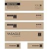 VASAGLE Badev�relsesskab med vasket�jskurve, badev�relsesopbevaringsm�bel med 2 skuffer og 2 vasket�jskurve, aftagelige vasket�jskurve med h�ndtag, 40 x 78,9 x 80,2 cm, Cloud White BBC751W01