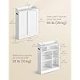 VASAGLE Badev�relsesskab, Smalt badev�relsesopbevaringsm�bel, Toiletpapirholder og b�rsterum, Skyded�re, Justerbare hylder, Ved siden af toilettet, 20 x 60 x 80 cm, Cloud White BBC752W01