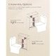 VASAGLE Badev�relsesskab, Smalt badev�relsesopbevaringsm�bel, Toiletpapirholder og b�rsterum, Skyded�re, Justerbare hylder, Ved siden af toilettet, 20 x 60 x 80 cm, Cloud White BBC752W01