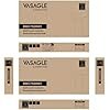 VASAGLE Badev�relsesskab, Smalt badev�relsesopbevaringsm�bel, Toiletpapirholder og b�rsterum, Skyded�re, Justerbare hylder, Ved siden af toilettet, 20 x 60 x 80 cm, Cloud White BBC752W01