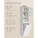 VASAGLE H�jt badev�relsesskab med vasket�jskurv, opbevaringsm�bel, aftagelig vasket�jskurv med h�ndtag, rum med d�r, badev�relsest�rn, 40 x 40 x 170 cm, Cloud White BBC761W01