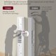 VASAGLE H�jt badev�relsesskab, Slankt badev�relsesopbevaringsskab, Fritst�ende smal opbevaringsenhed med justerbare hylder, Skuffe, �bne rum, Til Sm� Rum, Moderne, Cloud White BBC765W01