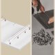 VASAGLE Badev�relsesskab St�ende med D�r Str�mskinne Skuffer Skab til Toiletpapir Toiletskab Justerbare Hylder 30 x 60 x 100 cm Cloud White BBC775W03