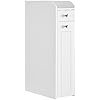 VASAGLE Lille Badev�relsesskab, Slank Badev�relsesopbevaringsenhed, Badev�relsesorganisator, Fritst�ende Toiletpapiropbevaringsskab med Udtr�ksskuffer, til Sm� Rum, Hvid BBC847P31