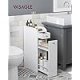 VASAGLE Lille Badev�relsesskab, Slank Badev�relsesopbevaringsenhed, Badev�relsesorganisator, Fritst�ende Toiletpapiropbevaringsskab med Udtr�ksskuffer, til Sm� Rum, Hvid BBC847P31