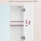VASAGLE Spejlskab Badev�relsesskab Opbevaringsskab med 3 d�re 15 x 90 x 60 cm med justerbare hylder Moderne Hvid BBK032W01