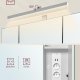 VASAGLE Badev�relsesskab med 3 d�re, spejlskab, v�gskab, stikkontakter, h�ngekurv, h�rt�rrerholder, masser af opbevaringsplads, til badev�relse, 16,5 x 70 x 75 cm, Cloudy White BBK126W01