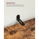 VASAGLE Badev�relsesskab, H�jt Badev�relsesskab, med 3 �bne rum, 2 justerbare hylder bagd�r, til Badev�relse, Stue, Entr&eacute;, K�kken, Stue, Rustik Brun BBK160X01