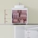VASAGLE Underskab, Badev�relsesskab, 2 rum bag d�rene, til piedestalfri h�ndvaske, med ben, 30 x 60 x 60 cm, Cloud White BBK505W01