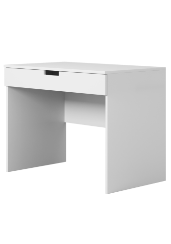 Tomi barnepult, m. 1 skuff - hvit laminat (100x60)