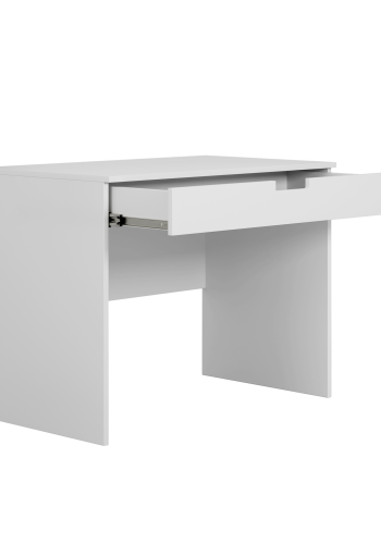 Tomi barnepult, m. 1 skuff - hvit laminat (100x60)