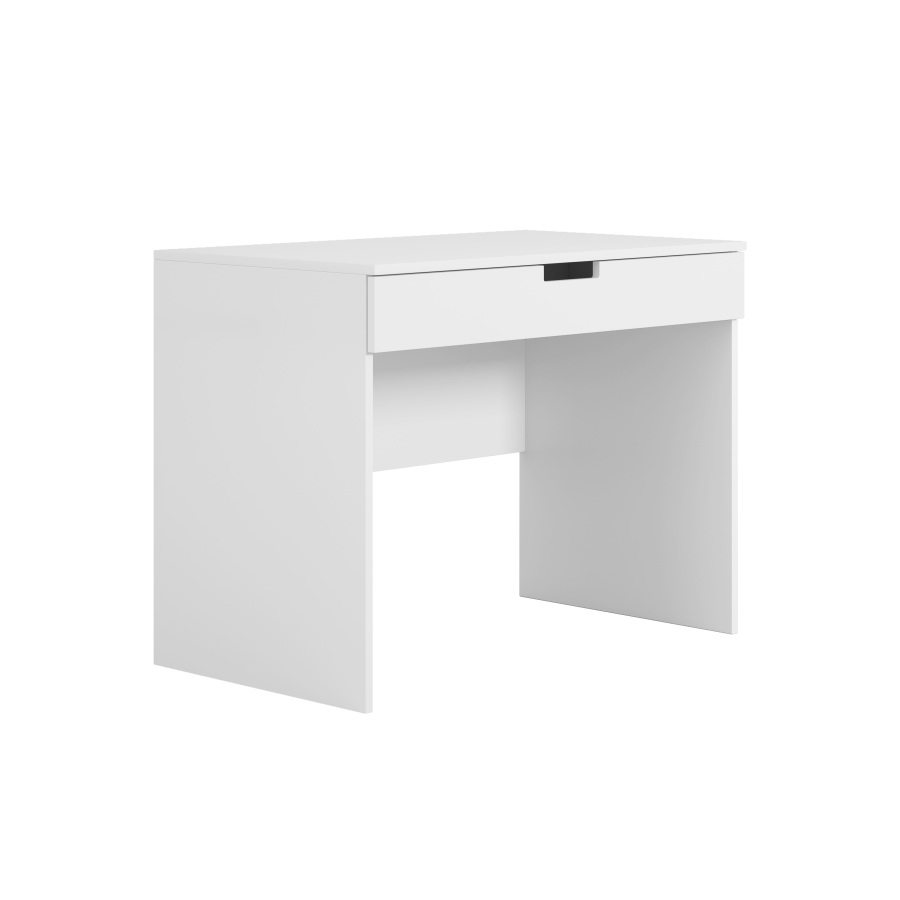 Tomi barnepult, m. 1 skuff - hvit laminat (100x60)