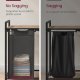 VASAGLE Skittent�yskurv, Skittent�yskurv med 2 rom, Uttrekkbare og avtakbare skittent�ysposer, Klessortering, Hylle, Metallramme, 2 x 46L, 73 x 33 x 72 cm, Kamelbrun og svart BLH201B50