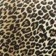 BOLD MONKEY Claws Out Esszimmerstuhl – mehrfarbiges Polyester mit Panther-Print und Messingstahl