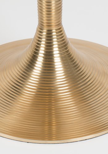 BOLD MONKEY Hypnotising Round Esstisch, rund – Goldaluminium (92)